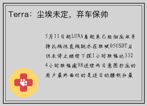 Terra：尘埃未定，弃车保帅